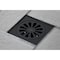 Kingston Brass BSF4161MB Watercourse Sunburst 4" Square Grid Shower Drain, Matte Black BSF4161MB - alternate 2
